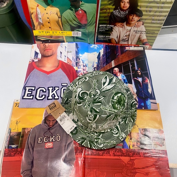 Ecko Unlimited Vintage Reversible Bucket Hat Sz L - Picture 1 of 7